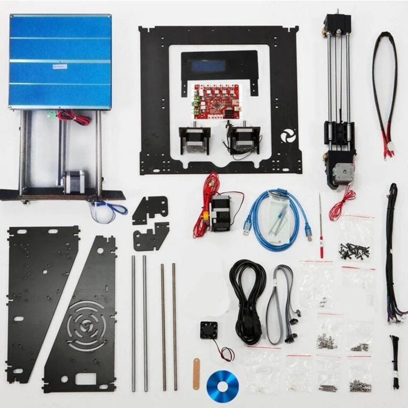 2020 обновлен полный Комитет терроризмом 3D-принтеры Reprap Prusa MK8 i3 DIY Kit MK2A heizung bett 3D