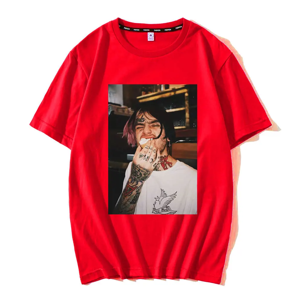 

Retro Dropship Lil Peep Tshirt Short Sleeve Hell Boy Lil.peep Men Women Hip Hop T Shirt Male Female Sudaderas Cry Baby T-shirt