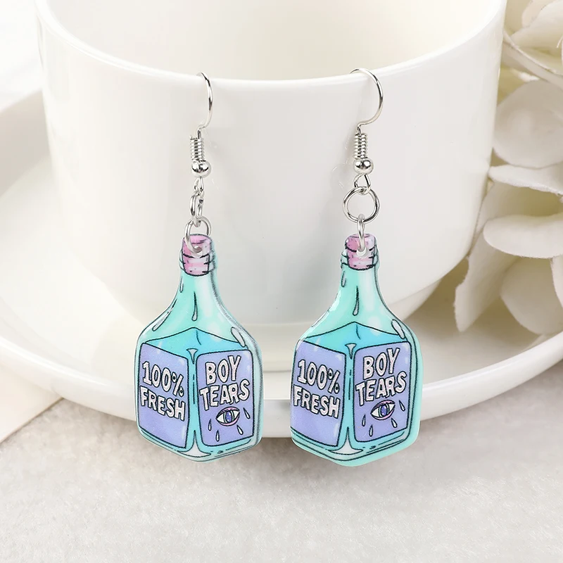 1 пара модных подвесных серёжек Pastel Goth Ouija Boys Tears для девочек, женщин и детей в качестве подарка на день рождения. Очаровательные украшения.