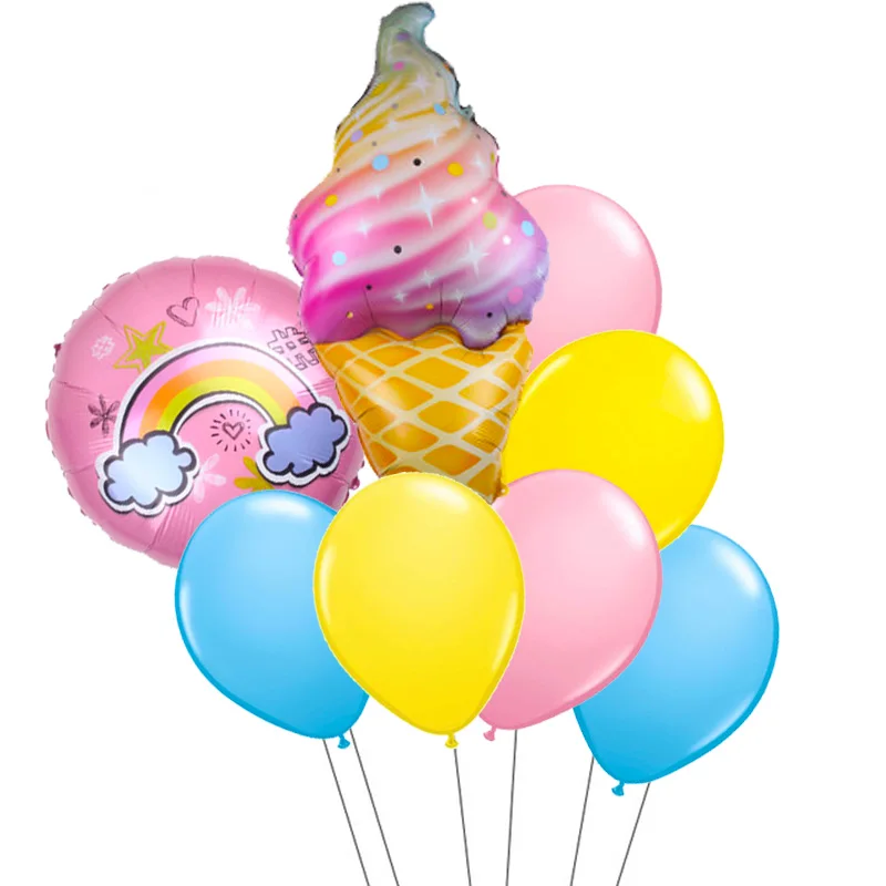 Воздушные шары из радужной фольги для будущей матери красочное облако с