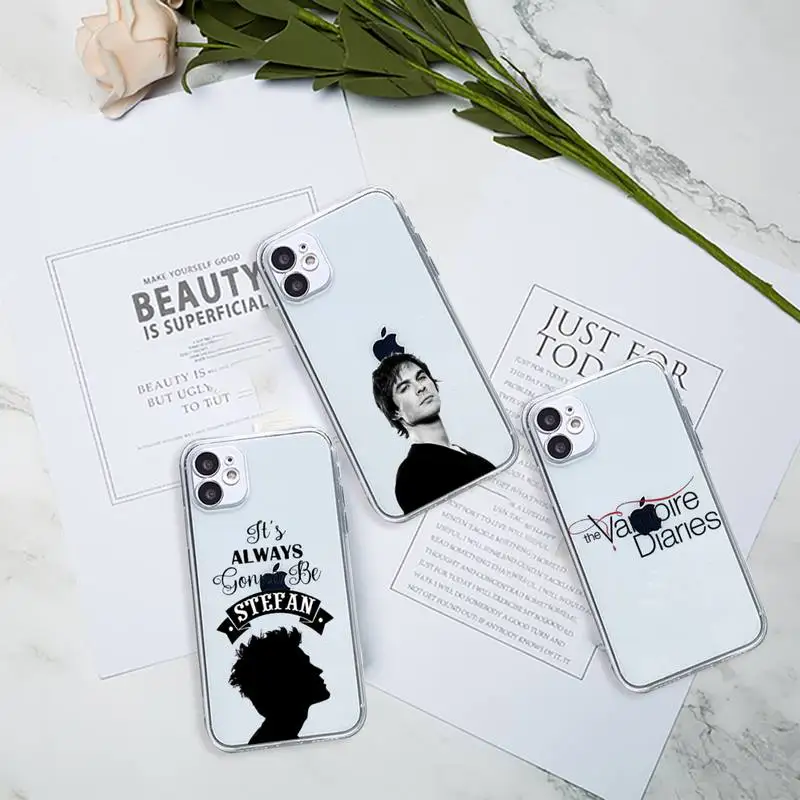 

The Vampire Diaries Phone Case Transparent for Clear iPhone 11 12 8 7 6 6S Plus X 5S SE 2020 XR mini pro XS MAX