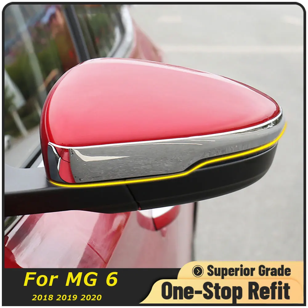 

Автомобильные аксессуары, полоски для зеркала заднего вида, отделка крышки, Внешнее украшение для MG6 MG 6 2018