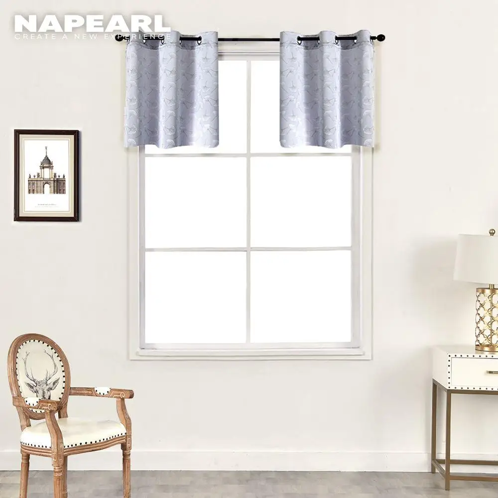 NAPEARL 1 шт втулка Топ Тип короткий занавес домашний декор подвязка листья жаккард