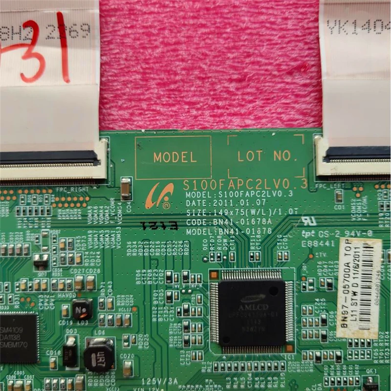 Материнская плата для SAMSUNG UN40D5500 T-CON S100FAPC2LV0.3 BN41-01678A BN41-01678 ue40d5520rk ue40d5003bw логическая