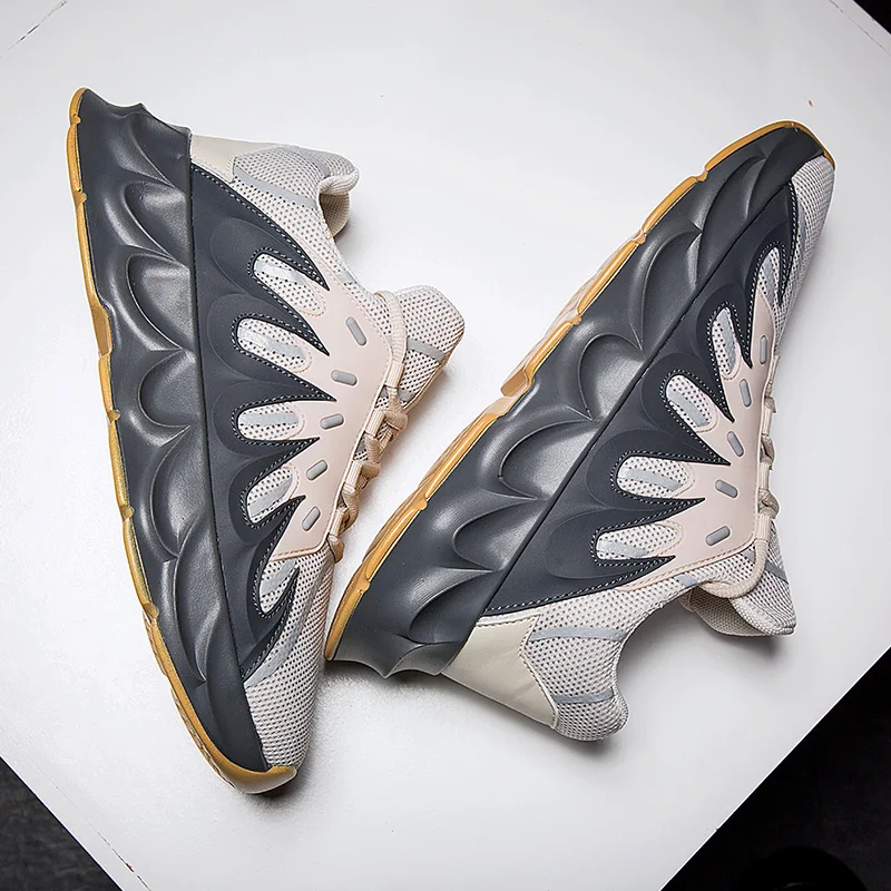 Мужские кроссовки с толстой подошвой сетчатые дышащие повседневные для мужчин