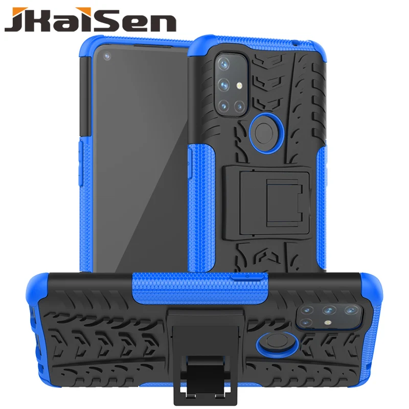 

JKaiSen Kickstand Phone Case For Oneplus Nord Shockproof Armor Soft TPU Bracket Protective Cover For Oneplus Nord N100 N10 5G