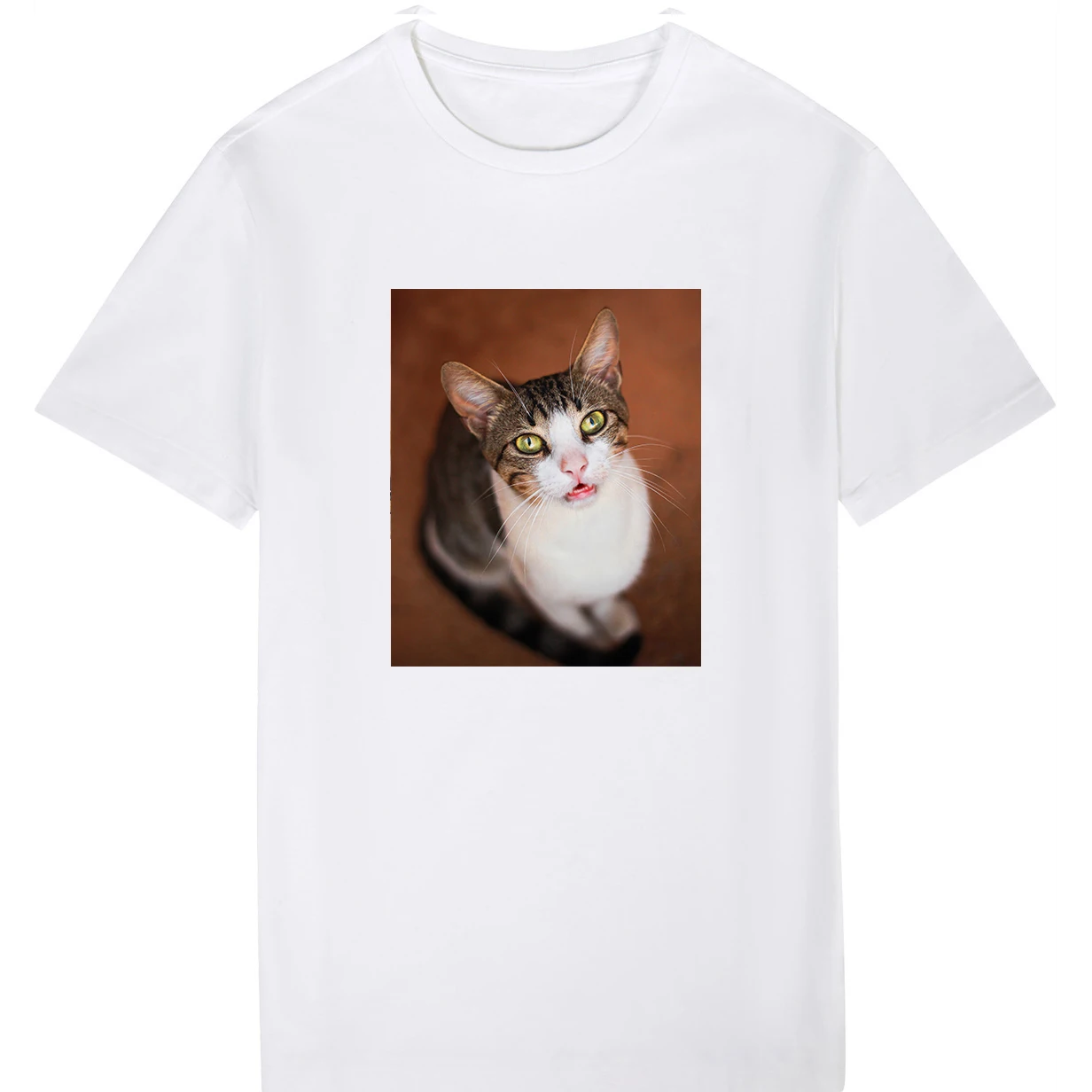 

2021 Round Neck Women's T Shirt Customized Print TShirt Female DIY Your Own Photo or Logo Top Tees T-shirt Men Oversize Cat12