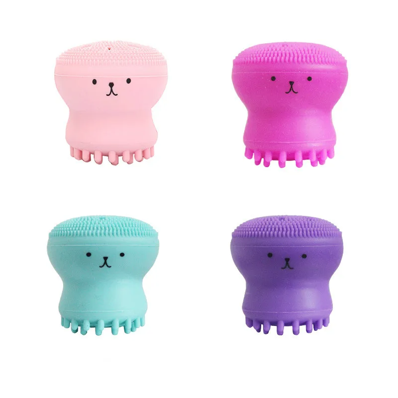 Силиконовая Очищающая щетка для лица Очиститель пор отшелушивающая мытья скраба