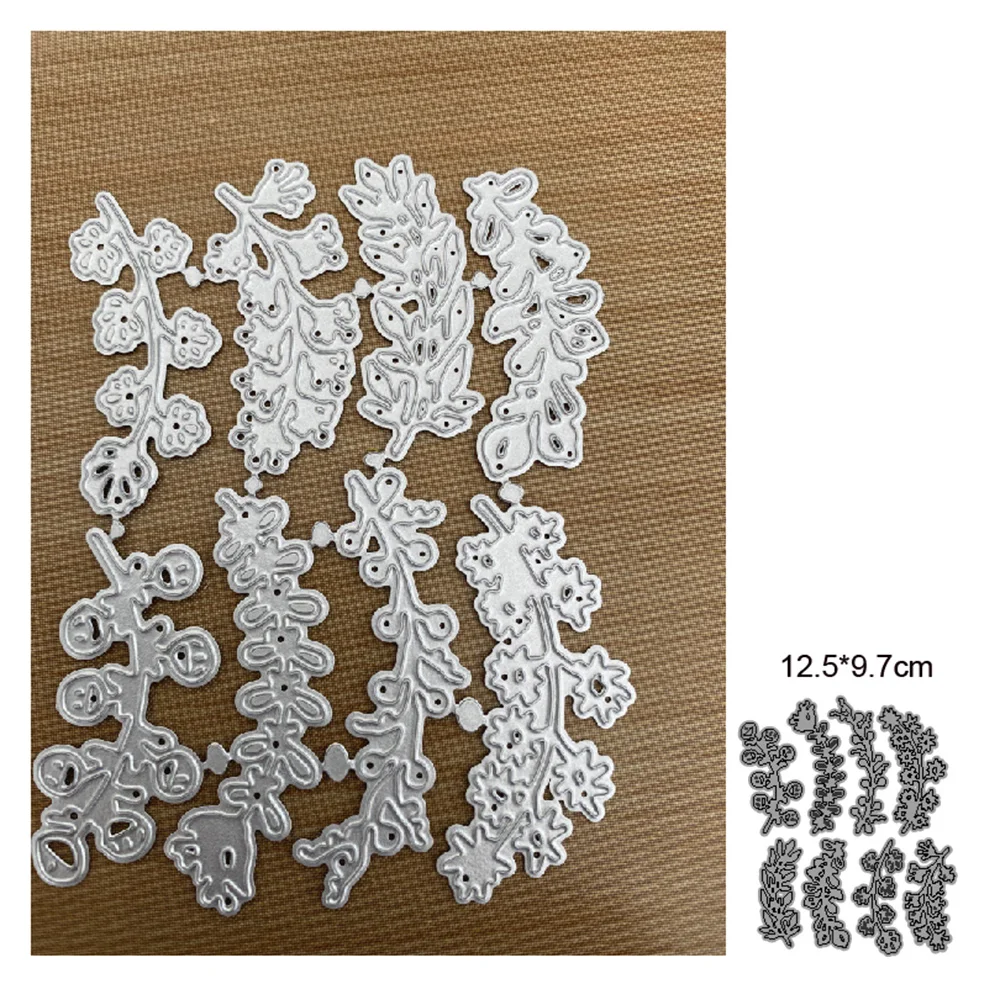

Leaf Flower Metal Cutting Dies Stencils dies for DIY Scrapbooking Paper Craft Decoration Embossing Die Cut Craft Dies 2021 NEW