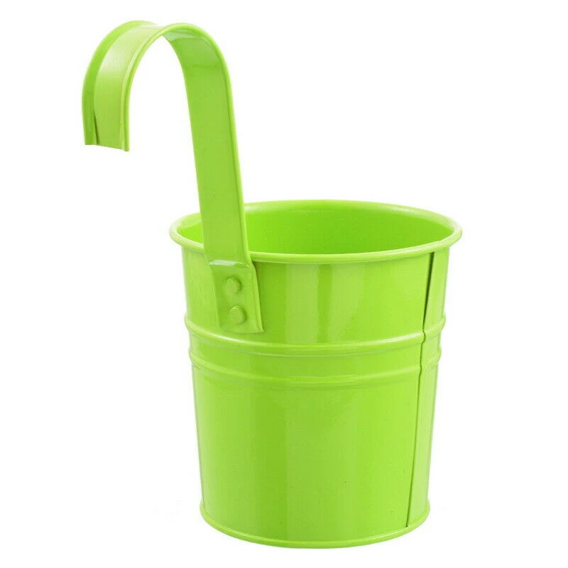 Металлический Железный цветочный горшок ваза настенный вазон забор висящий