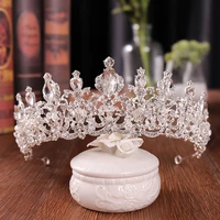 sliver gold black beautiful tiaras wedding crown bridal hair accessories tiara wedding crowns for women retail and wholesale