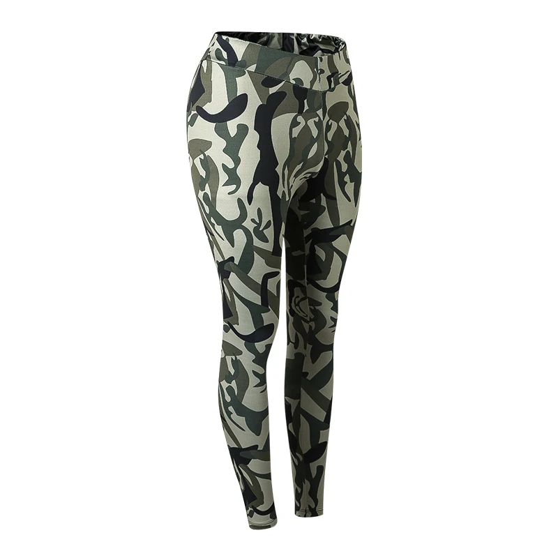 Women's Camo Pants Sport Fitness Leggings Push Up Leggins High Waist Yoga Elastic Tights Quick Dry  Printed Sportswear Gym Girl