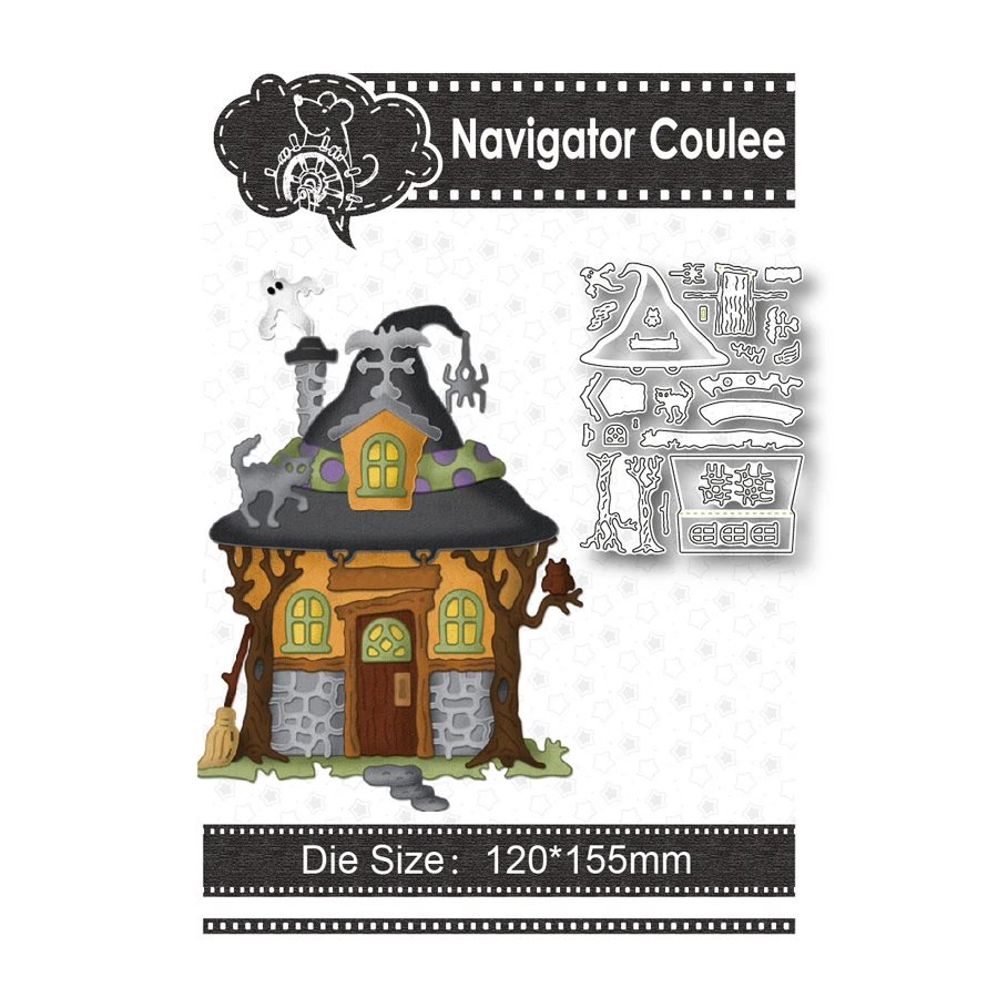 Хэллоуин Волшебный дом высечка 2021 мертвецов Скрапбукинг металлическое