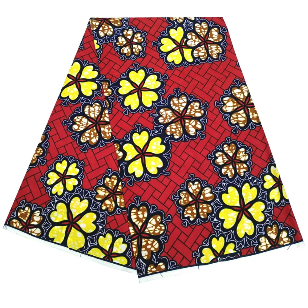 

African Wax fabric 2021 new fabric Ankara print wax fashion wax fabric African Fabric Print 100% Cotton 6yard for dresses