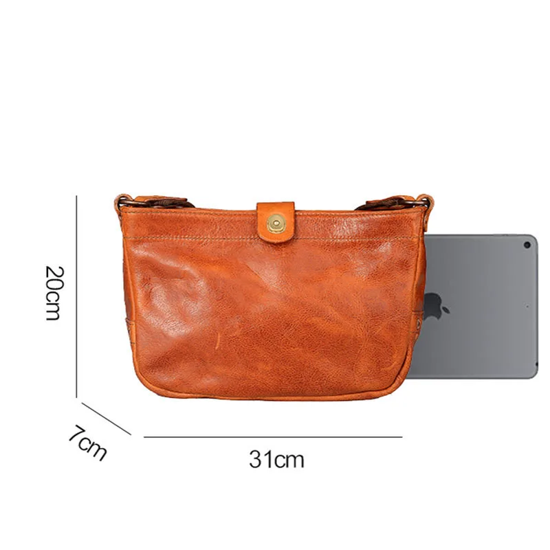 Мужская кожаная сумка почтальон AETOO для загара в стиле ретро 2019| |