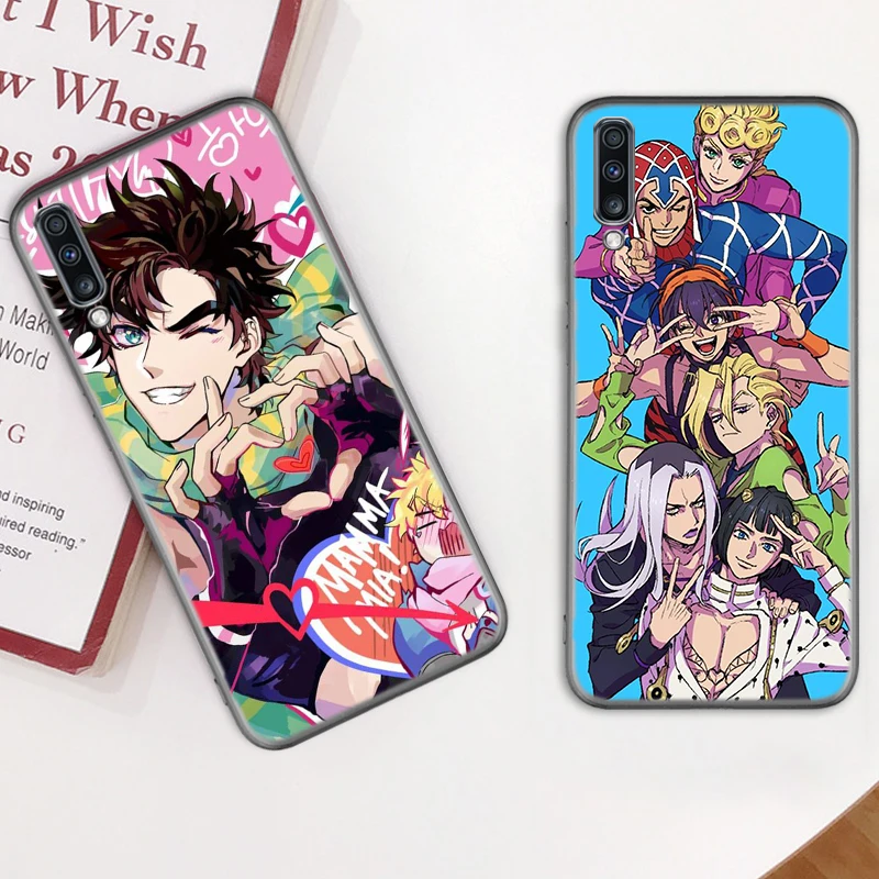 

Case For Samsung Galaxy A50 A70 A60 A30 A20e A10 Black Soft Phone Tampa A80 A50s A20 A10e A21 Cover JoJos Bizarre Adventure