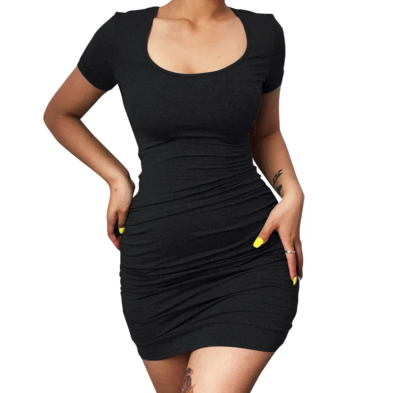 

Модное платье с вырезом на бедрах на спине талии Сексуальное Женское цельное черное платье