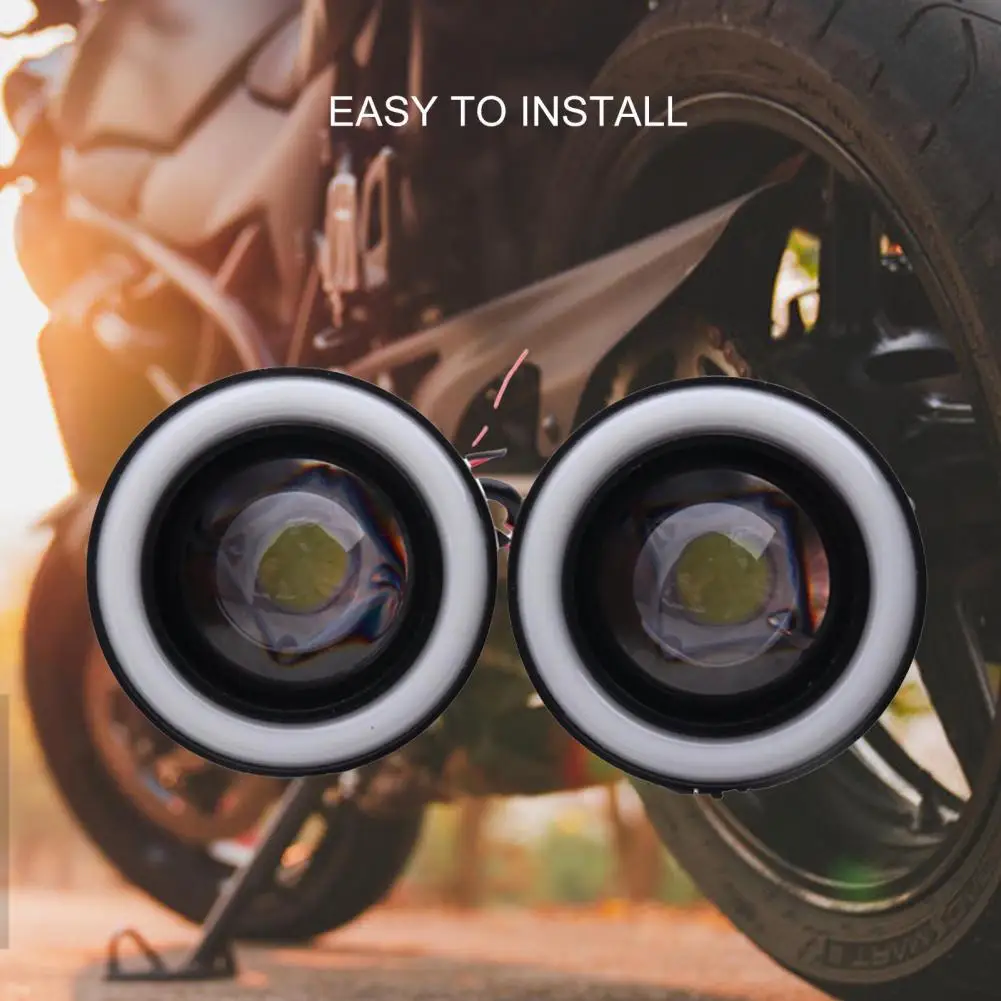 

2 шт., круглая светодиодная противотуманная фара 30 Вт 6000K-6500K 3,5 ", супер белая лампа ангельские глазки DRL Halo, автомобильные аксессуары