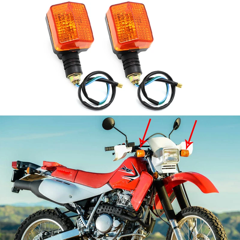 

2PCS Amber Light Rear Turn Signal Blinker Light For Honda 1993-2017 XR650L XR250L XR 650L XR 250L Turn Signal Light Indicator
