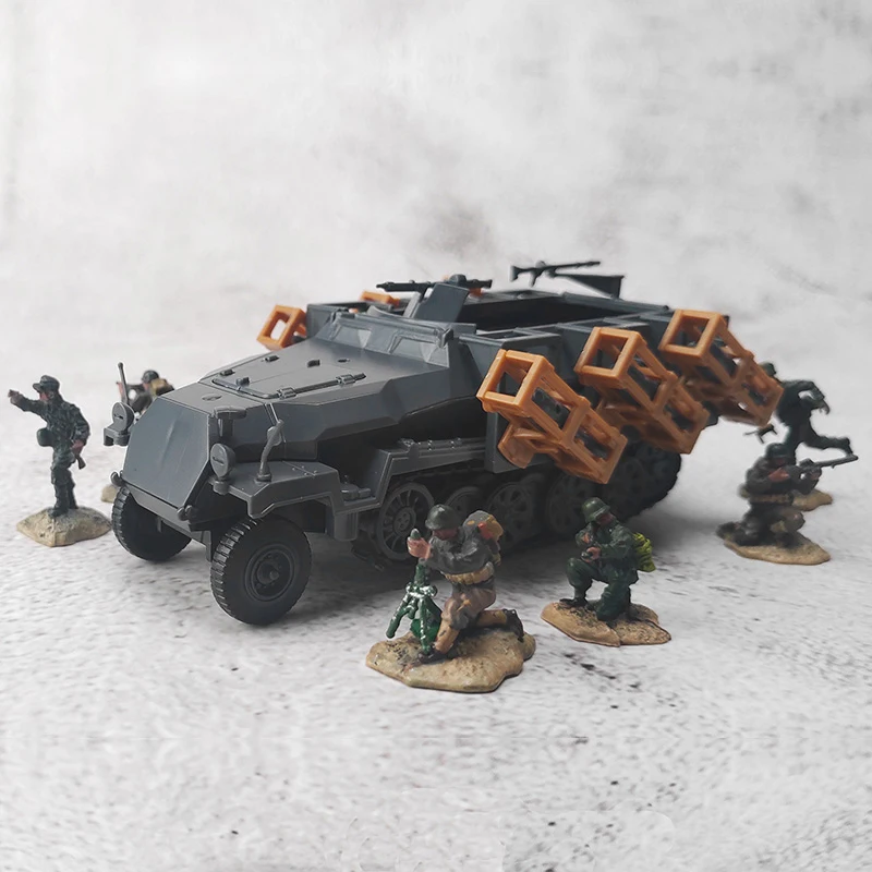 

1/72 4D Puzzle Building WWII Sd.Kfz.251 Wheeled Armored Vehicle SD.KFZ.7/2 Military Model Assembly Tank Educational Toys Gifts