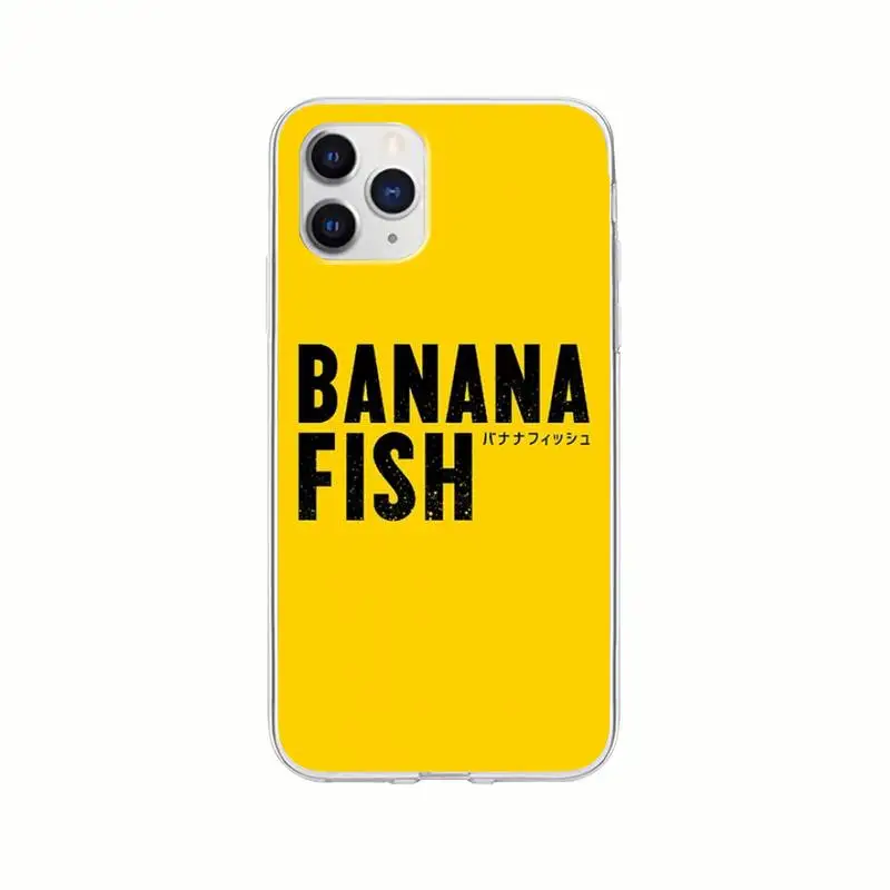 

Banana Fish Anime Transparent Mobile Phone Case For Xiaomi Redmi K30s Ultra Note 8 9 Pro Max 9s 10T Pro 11 10 Lite Clear Cover