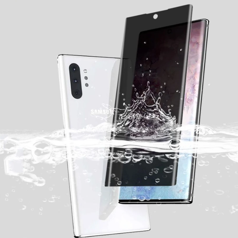Защитное стекло для сохранения личной информации для samsung Galaxy Note 10 Plus полное покрытие гидрогель анти-ползучий Защитная пленка для Note 10+ 5G