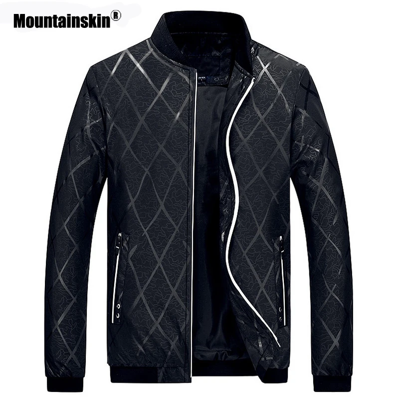 Мужская бейсбольная куртка Mountainskin повседневная приталенная размеры M-4XL