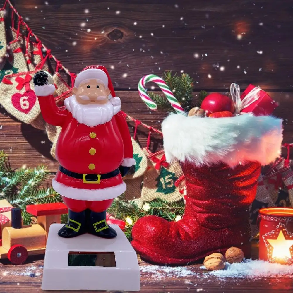 

Solar Christmas Dancing Santa Car Shaking Head Decoration