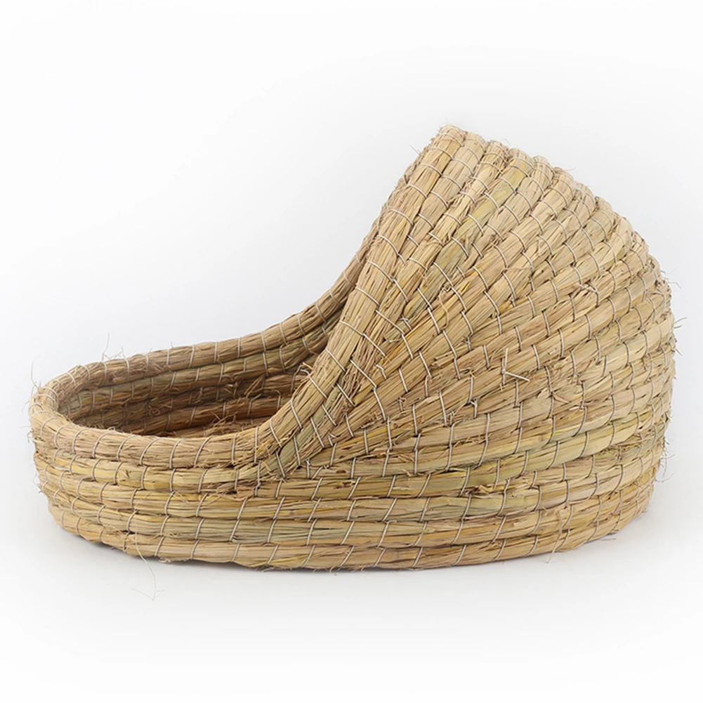 Клетка для домашних животных кролик хомяк гнездо трава плетеные тапки форма