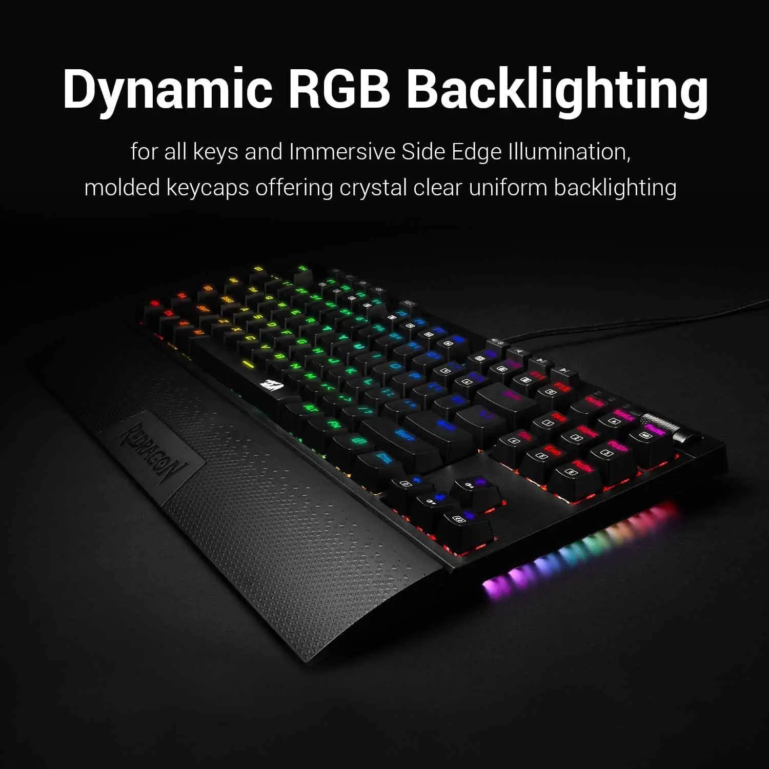 Программируемая Механическая игровая клавиатура Redragon K588 с RGB светодиодной