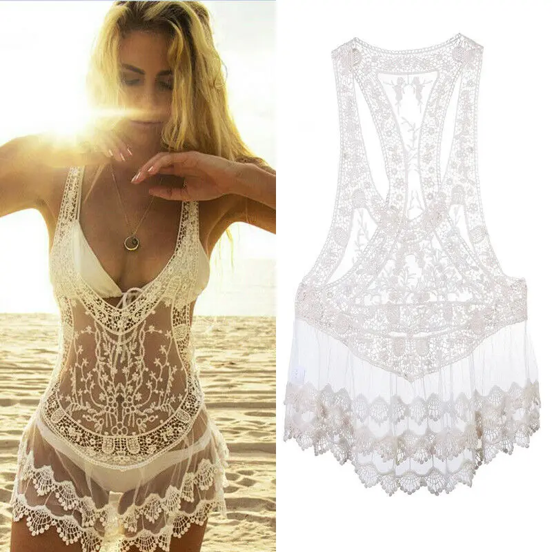 Новинка 2019 женское Прозрачное Бикини накидка купальник купальный костюм Пляжное