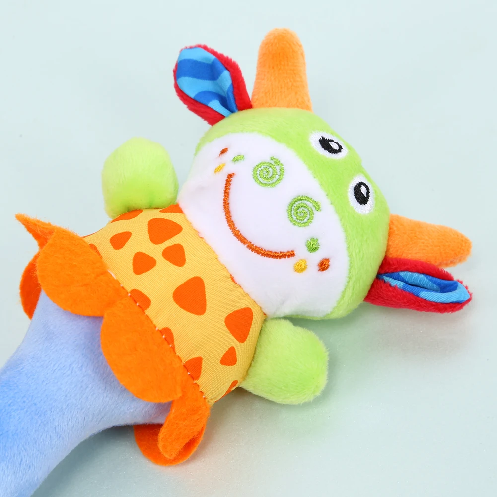 

Plush Baby Toy Animal Hand Bells Baby Rattle Toys High Quality Newbron Gift Animal Style