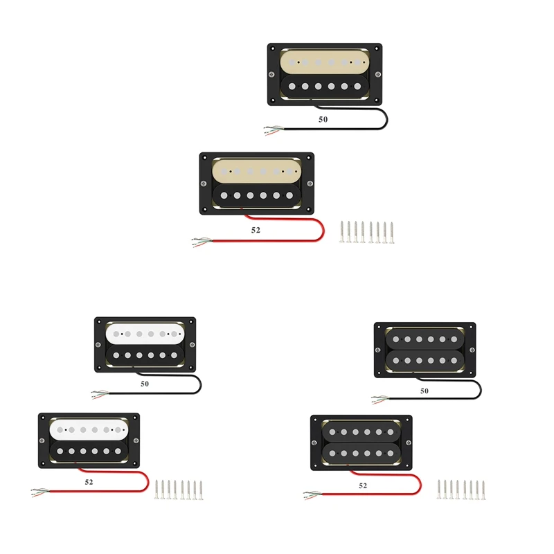 

New NAOMI Double Coil Humbucker Electric Guitar Pickups Neck and Bridge Pickup Set