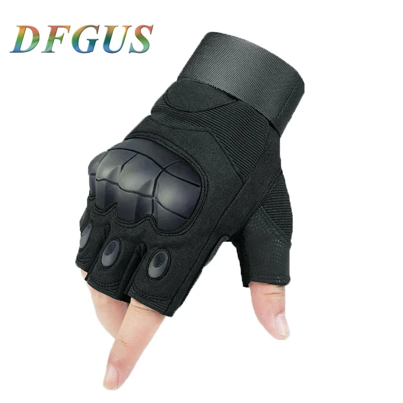 

Outdoor Tactical Gloves Military Armed Combat Paintball Airsoft Hunting Cycling Riding Shooting Knuckle Half Finger Glove Hiking