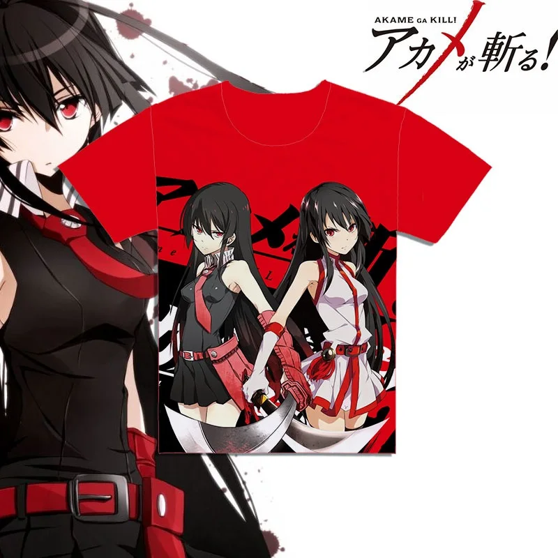 Высокое качество Q унисекс с рисунком из аниме анимэ Akame ga KILL футболка Tatsumi хлопок