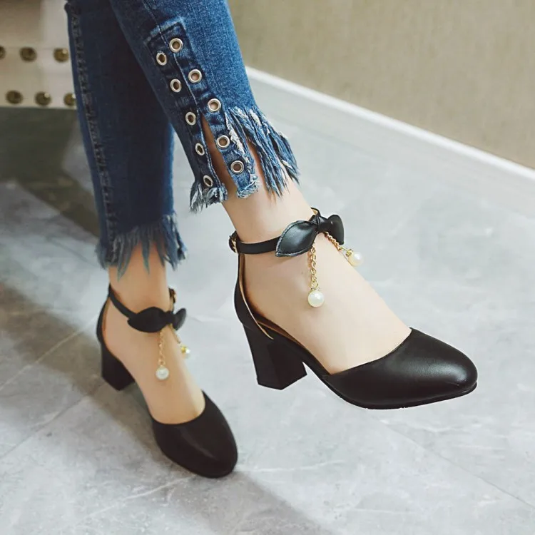 Туфли кожаные черные для девочек очень высокие на высоком каблуке | Обувь