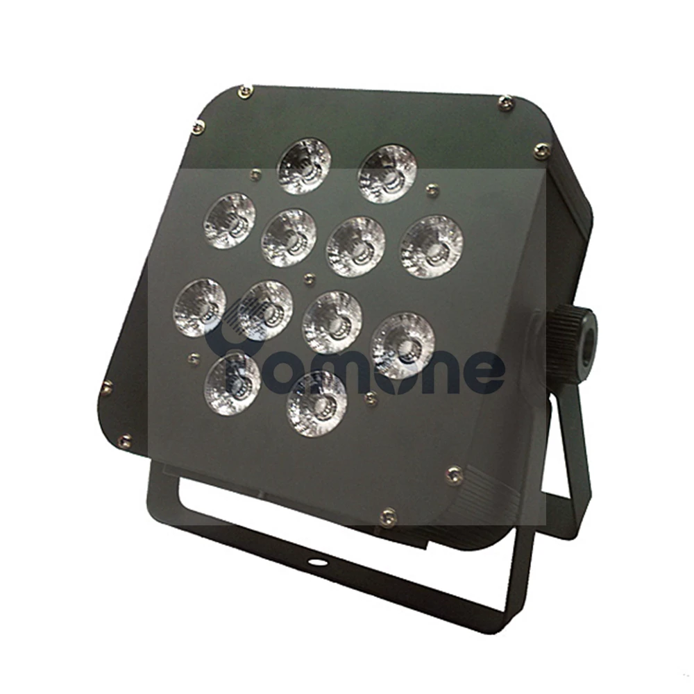 2 шт./лот 12X10W RGBW 4In1 светодиодная плоская лампа Quad цветные светильники DMX для