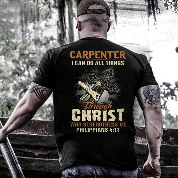 

Awesome Carpenter Shirt christ cross jesus shirt