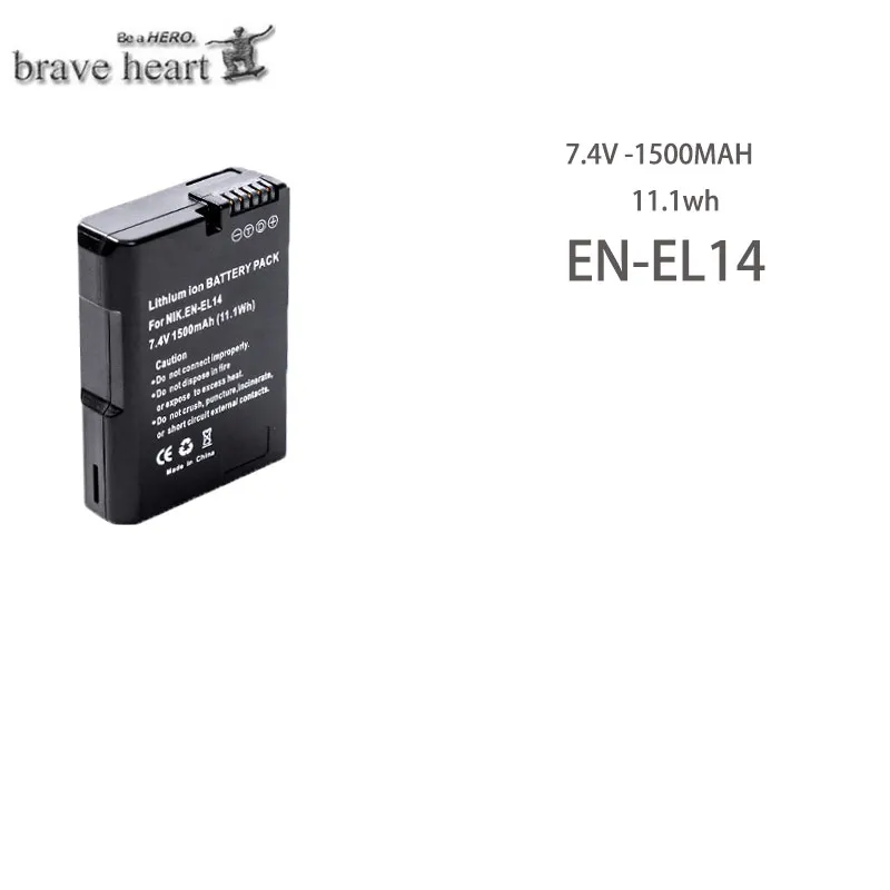 1500 мАч Эл 14 ENEL 14 EN-EL14A EN-EL14 RU EL14 EL14A EL14+ Батарея пакет для Nikon D5200 D3100 D3200 D5100 P7000 P7100