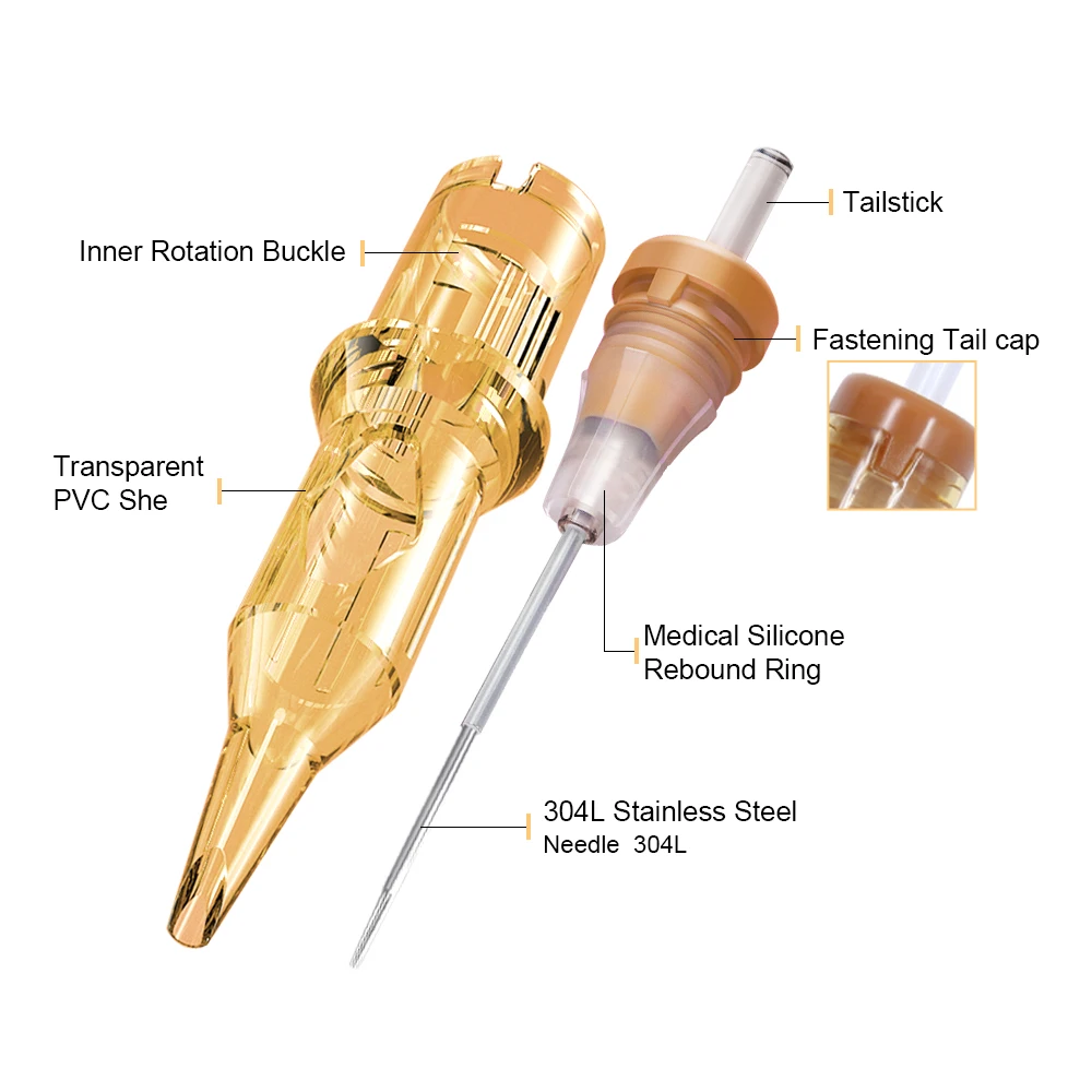 20 шт./кор. революционные иглы для тату картриджей круглая подкладка поставки|Иглы