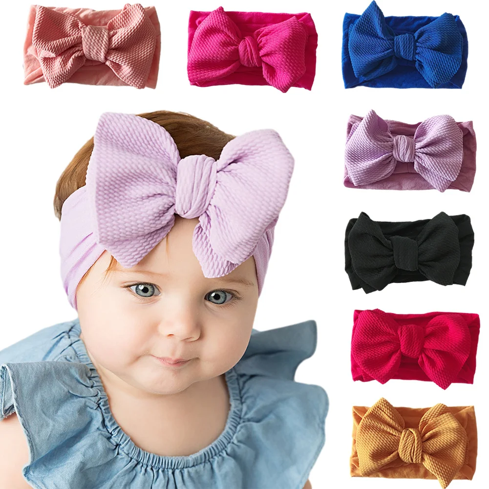 

1Pcs Baby Headband Summer Cute Floral Bows Baby Girl Headbands Elastic Bowknot Newborn Hair Band Turban Set Hair Accessories
