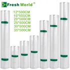 Вакуумные пакеты для упаковки пищевых продуктов, рулонные сумка для хранения на кухне Упаковочные пакеты для сохранения свежести пищевых продуктов, упаковка из БФА