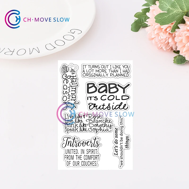 CH Baby силиконовый штамп трафарет с тиснением для скрапбукинга ремесло DIY карты