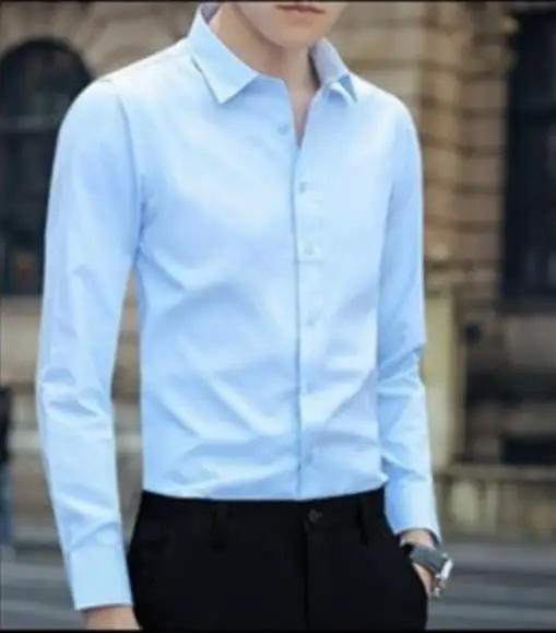 

Men's Long Sleeve Shirt White Blue Black XL Business Casual Wear 2021