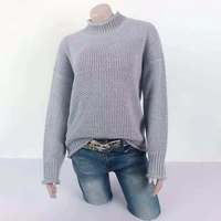 2021 fashion pullover sweaters women autumn winter long sleeve turtleneck coarse yarn sweater female elegant casual pullovers