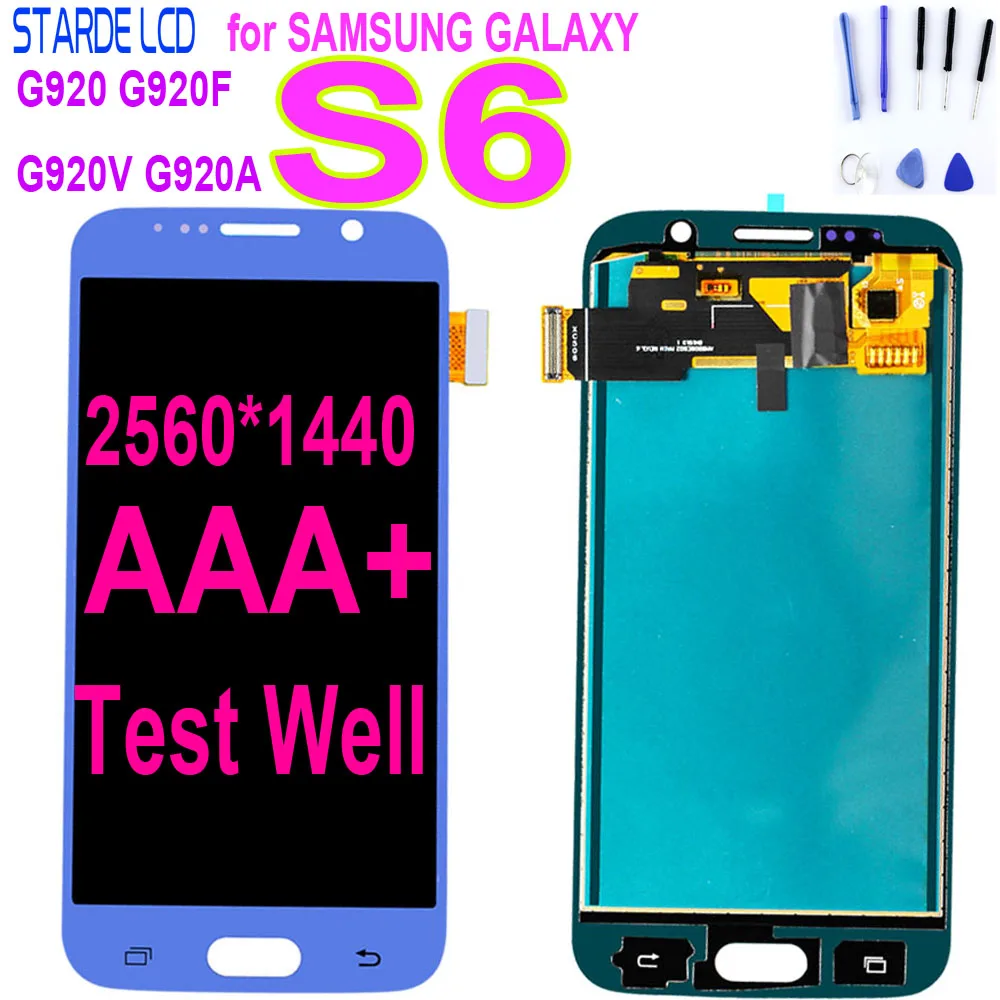 ЖК-дисплей 5 1 дюйма для Samsung S6 G920 G920F G920V G920A дигитайзер сенсорного экрана в сборе