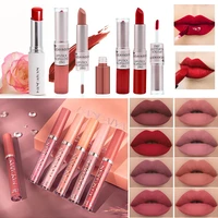 makeup lipstick pencil lip gloss moisture waterproof long lasting velvet matte red lip tint pen non stick cup makeup cosmetic