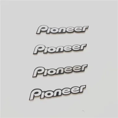4 шт./лот pioneer Hi-Fi аудиоколонки 3D алюминиевая эмблема стерео стикеры 55x10 мм
