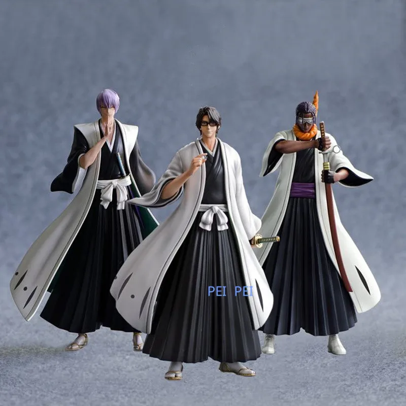 Аниме отбеливатель статуя Aizen Sousuke Gotei 13 Смола GK полная длина Портрет Фигурка Коллекционная модель игрушечная коробка Q1039