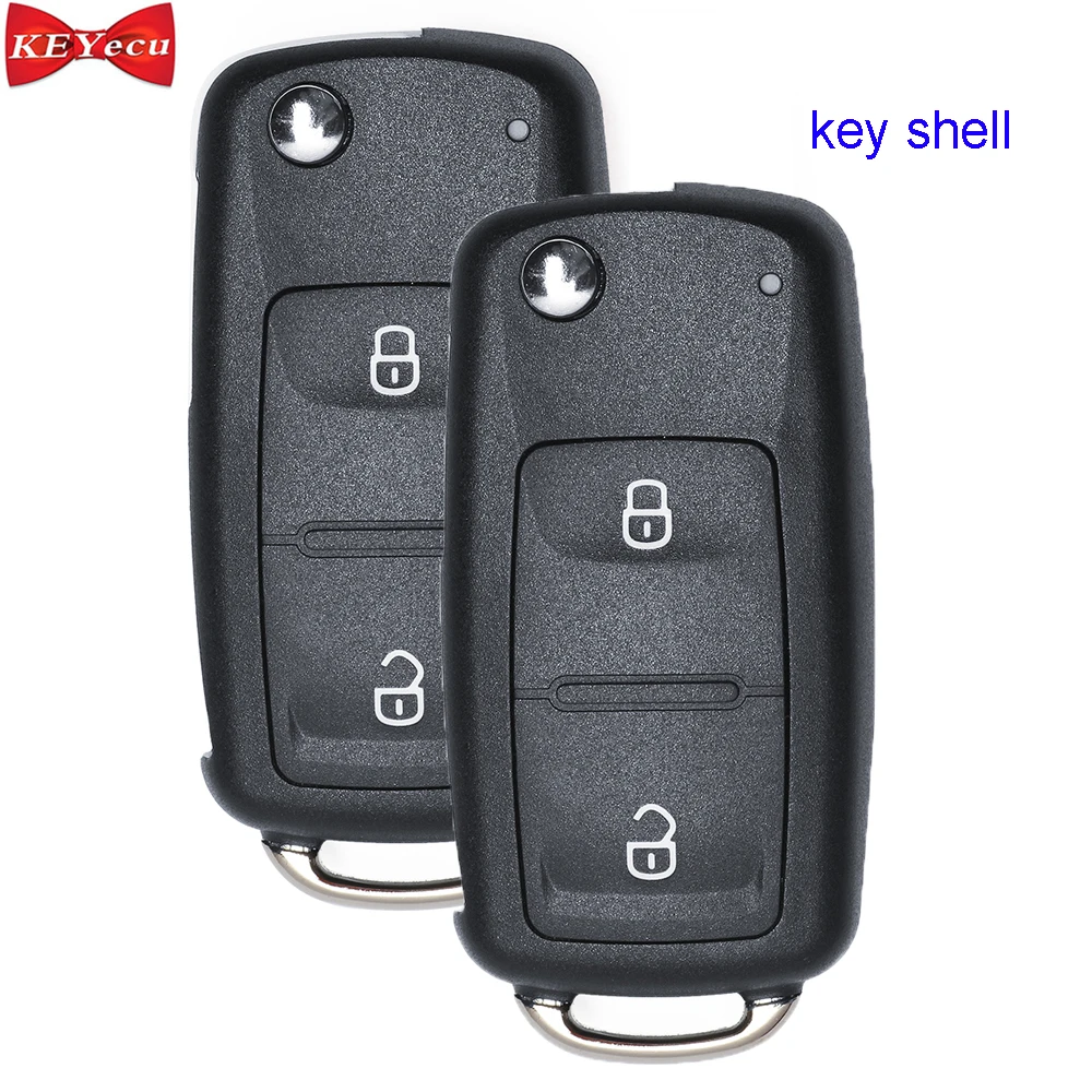 KEYECU 2 шт./10 шт. для Volkswagen Amarok Transporter чехол дистанционного ключа 7E0837202AD 5K0837202AD 5K0837220H